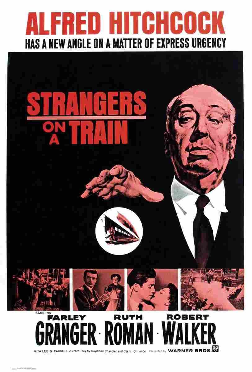  Strangers on a Train 01 film star poster A4 Photo Print