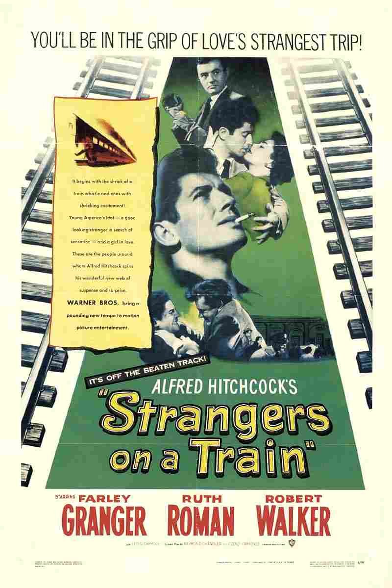  Strangers on a Train 03 film star poster A4 Photo Print