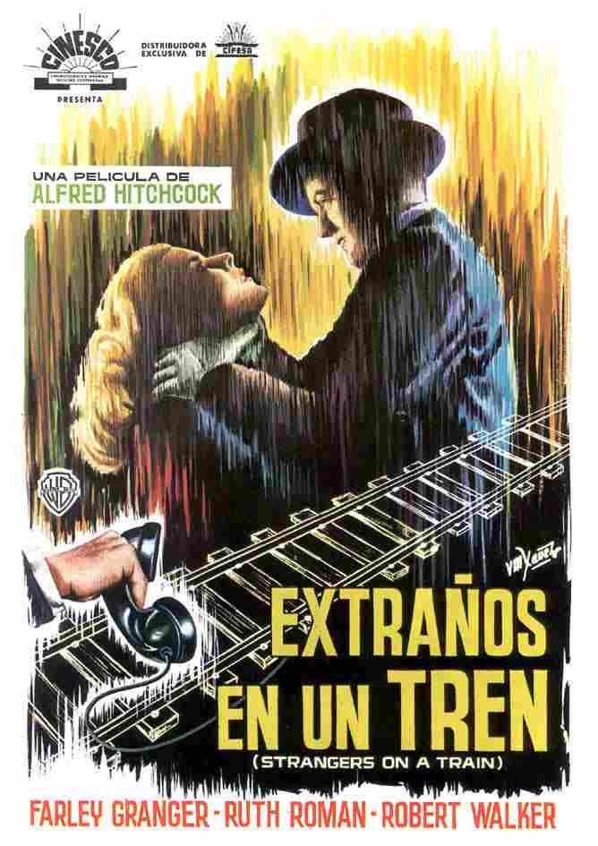  Strangers on a Train 04 film star poster A4 Photo Print