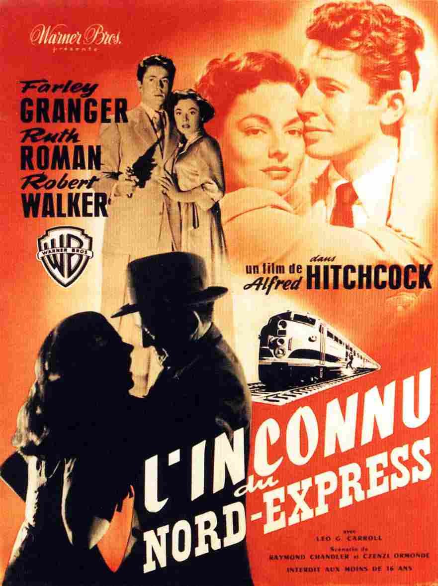  Strangers on a Train 06 film star poster A4 Photo Print
