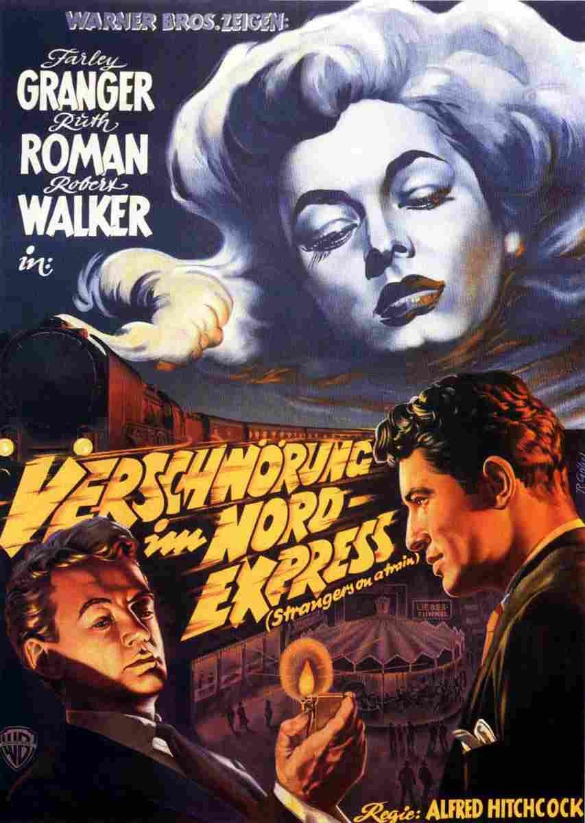  Strangers on a Train 12 film star poster A4 Photo Print