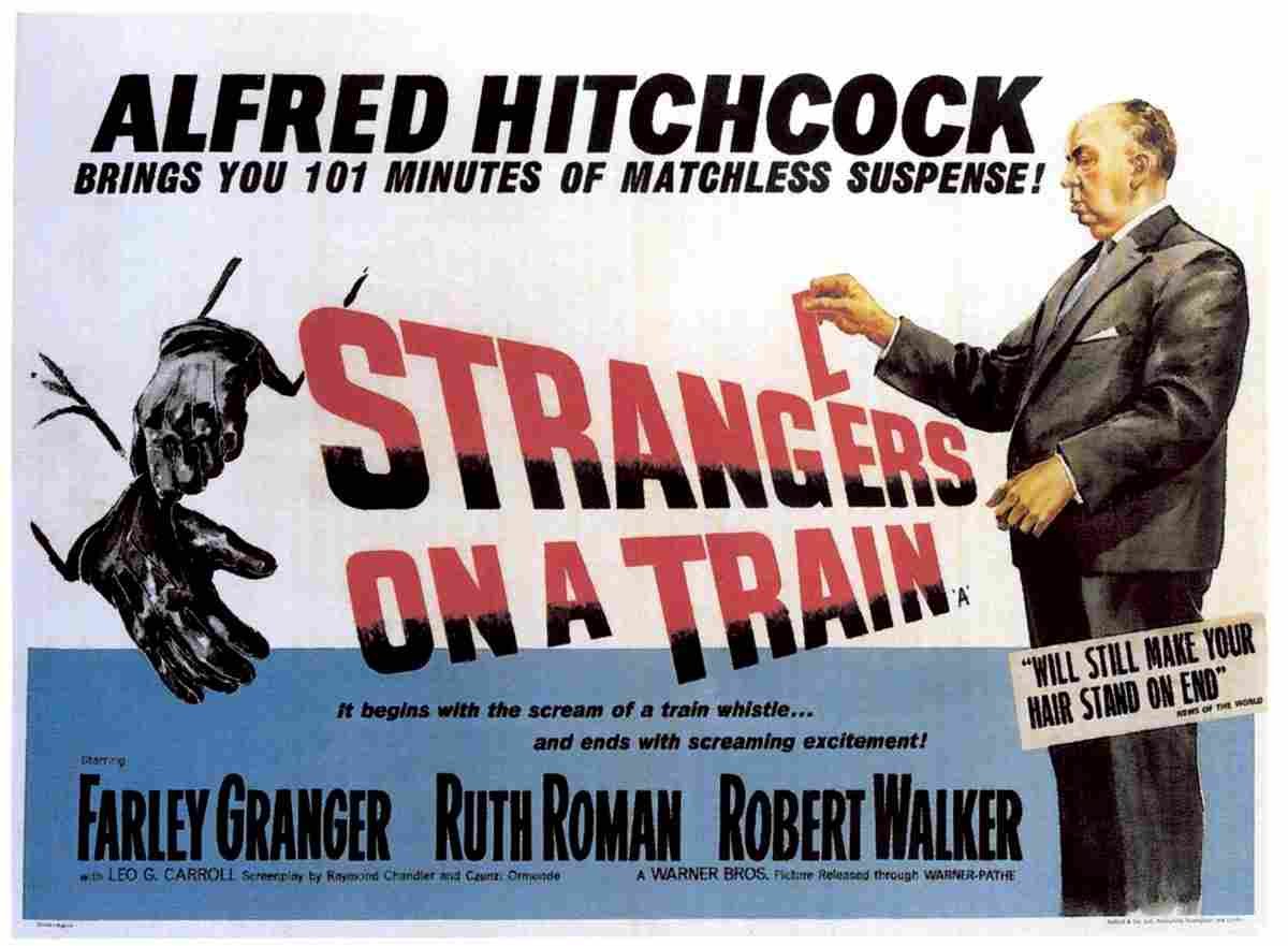  Strangers on a Train 18 film star poster A4 Photo Print