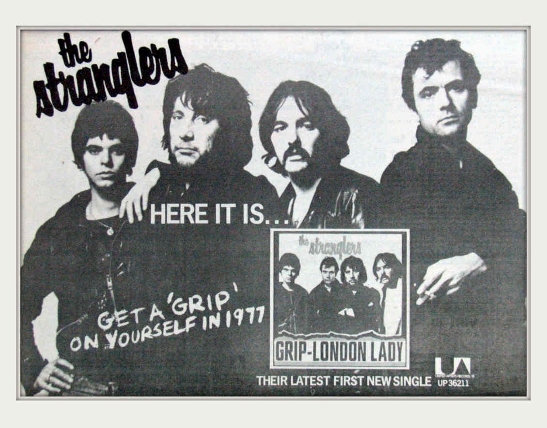 Stranglers Grip London Vintage Retro Advert Poster A4 Photo Print