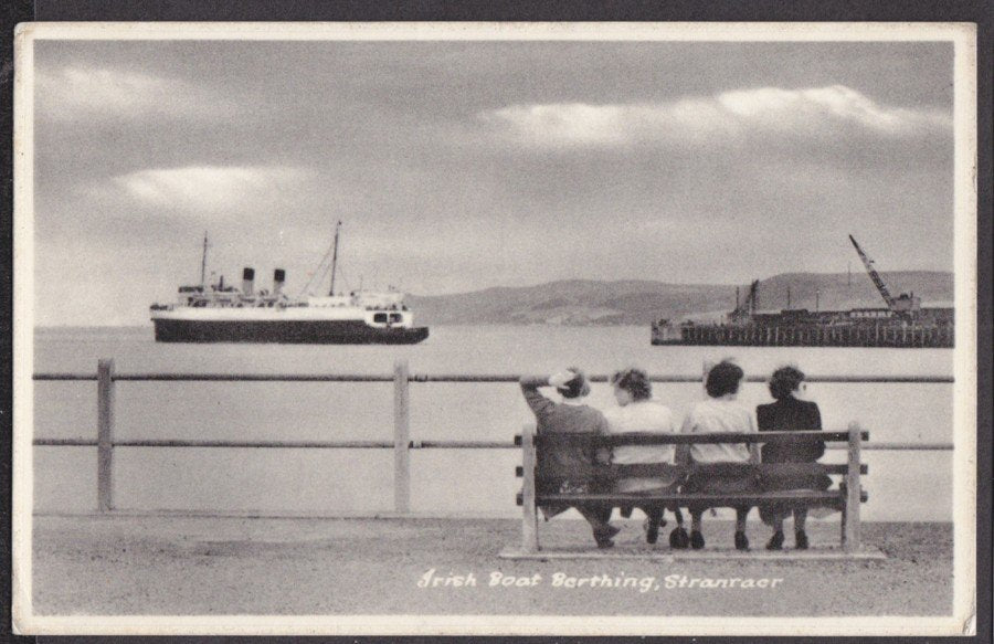 Stranraer Irish Ferry Boat Berthing Vintage A4 Photo Print