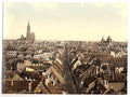Strassburg general view Alsace Lorraine Vintage A4 Photo Print