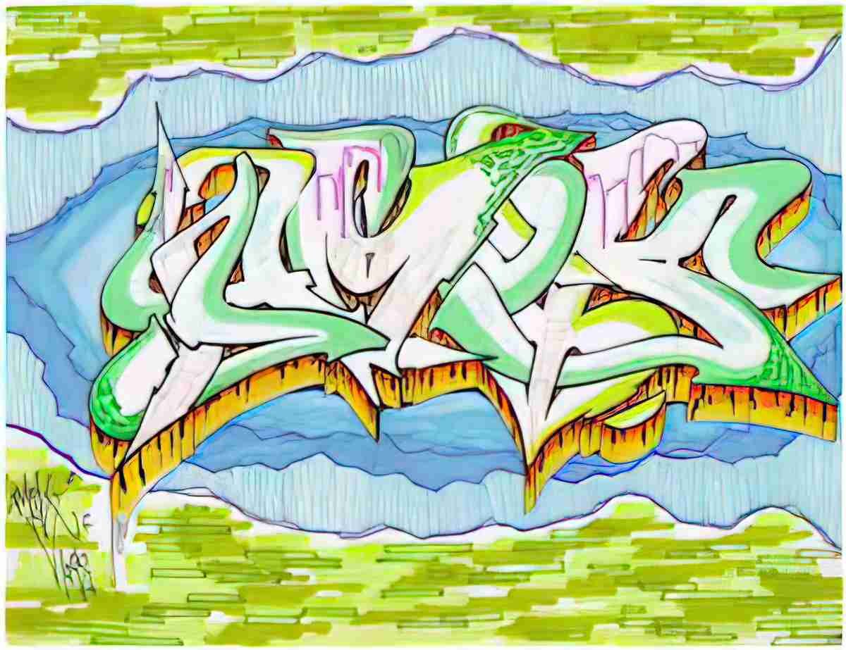 Street Art 0299 0272 GRAFFITI A4 Photo Print