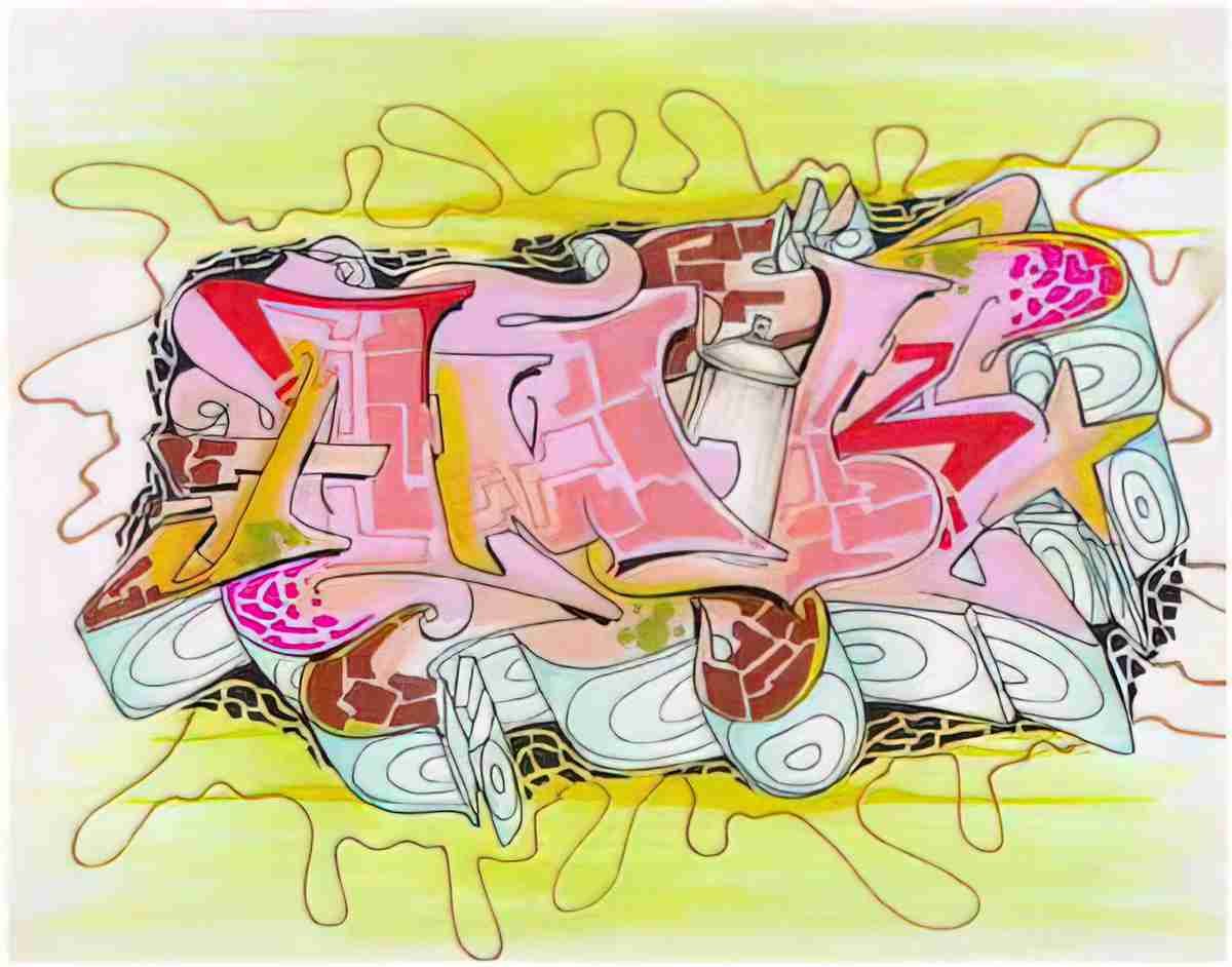 Street Art 0303 0276 GRAFFITI A4 Photo Print