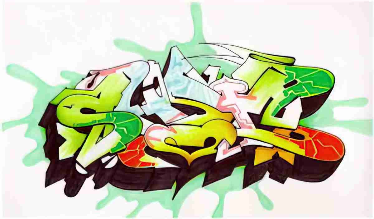 Street Art 0305 0278 GRAFFITI A4 Photo Print