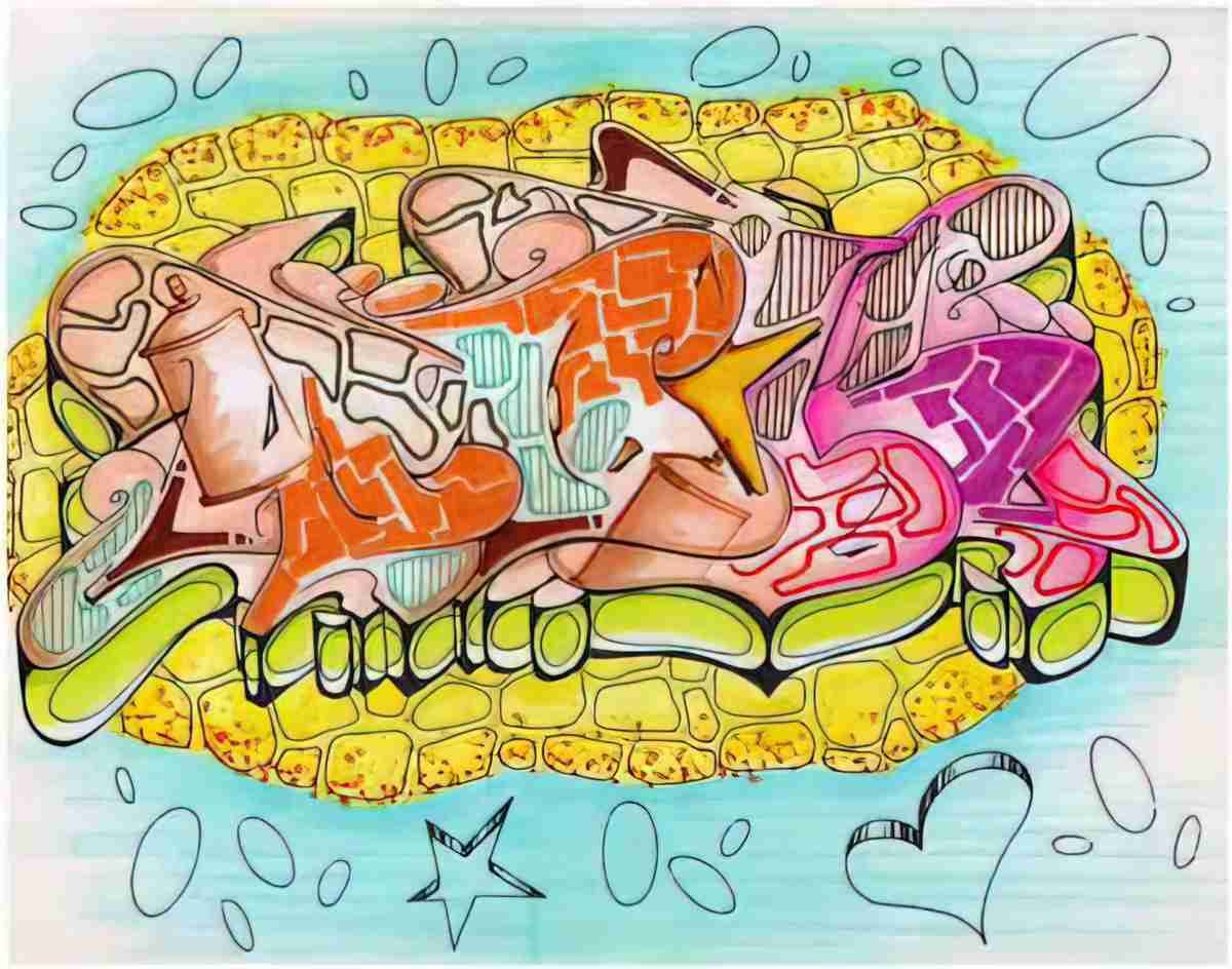 Street Art 0312 0285 GRAFFITI A4 Photo Print