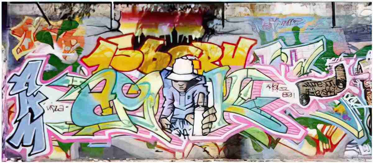 Street Art 0355 0328 GRAFFITI A4 Photo Print