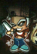 Street Art 0465 0440 GRAFFITI A4 Photo Print