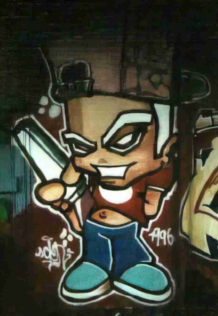 Street Art 0465 0440 GRAFFITI A4 Photo Print