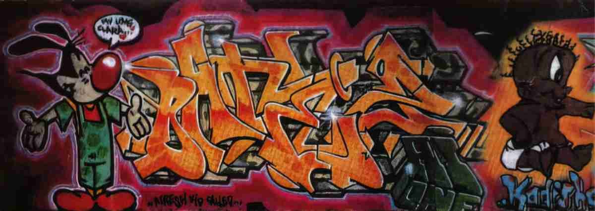 Street Art 0621 0596 GRAFFITI A4 Photo Print