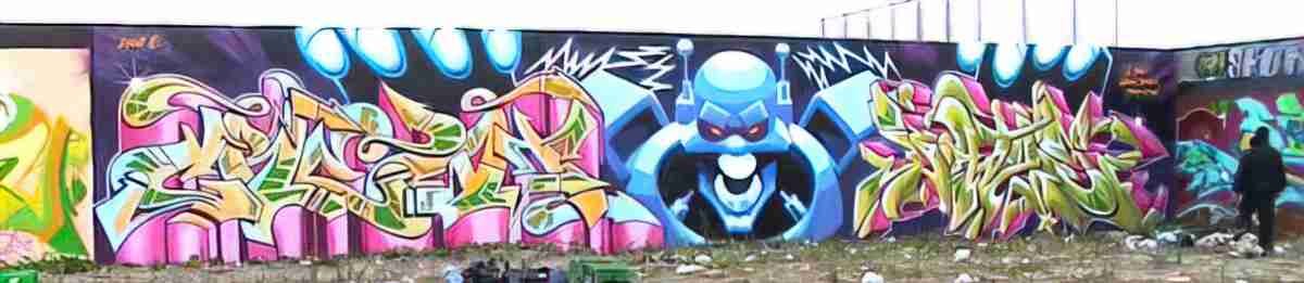 Street Art 0674 0649 GRAFFITI A4 Photo Print