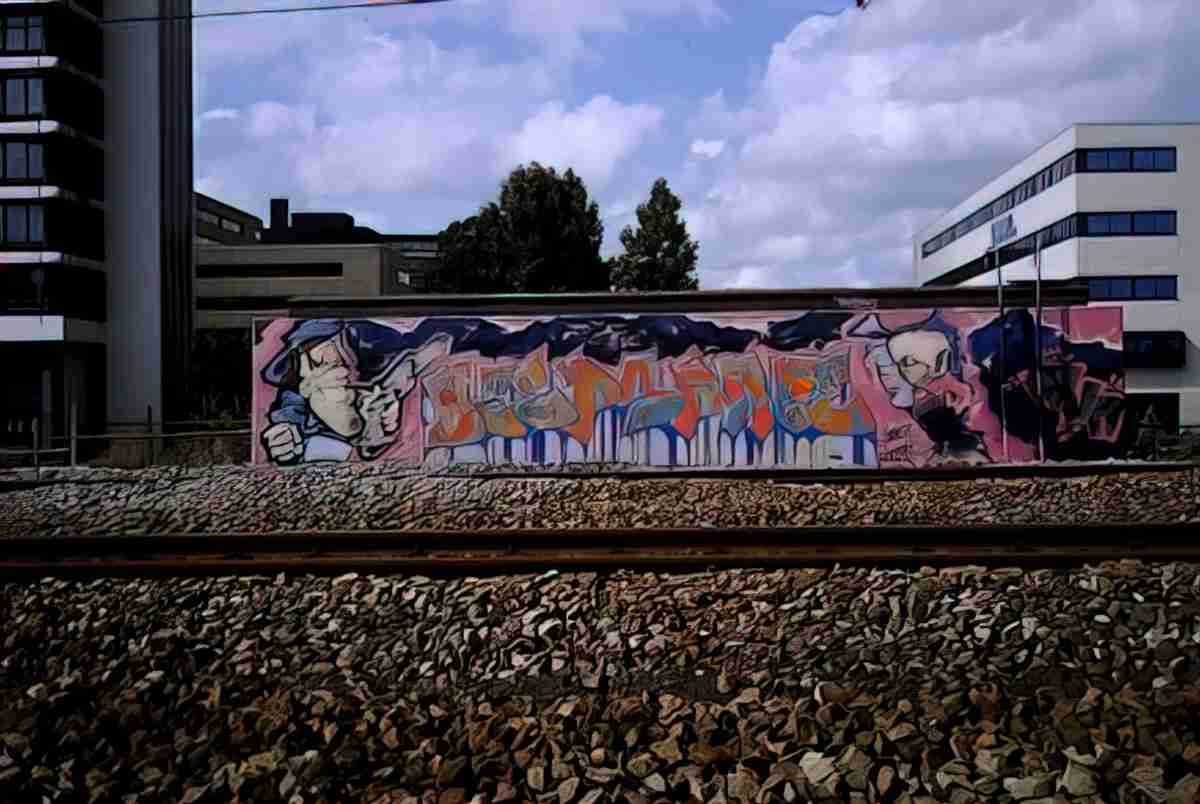 Street Art 1239 1215 GRAFFITI A4 Photo Print