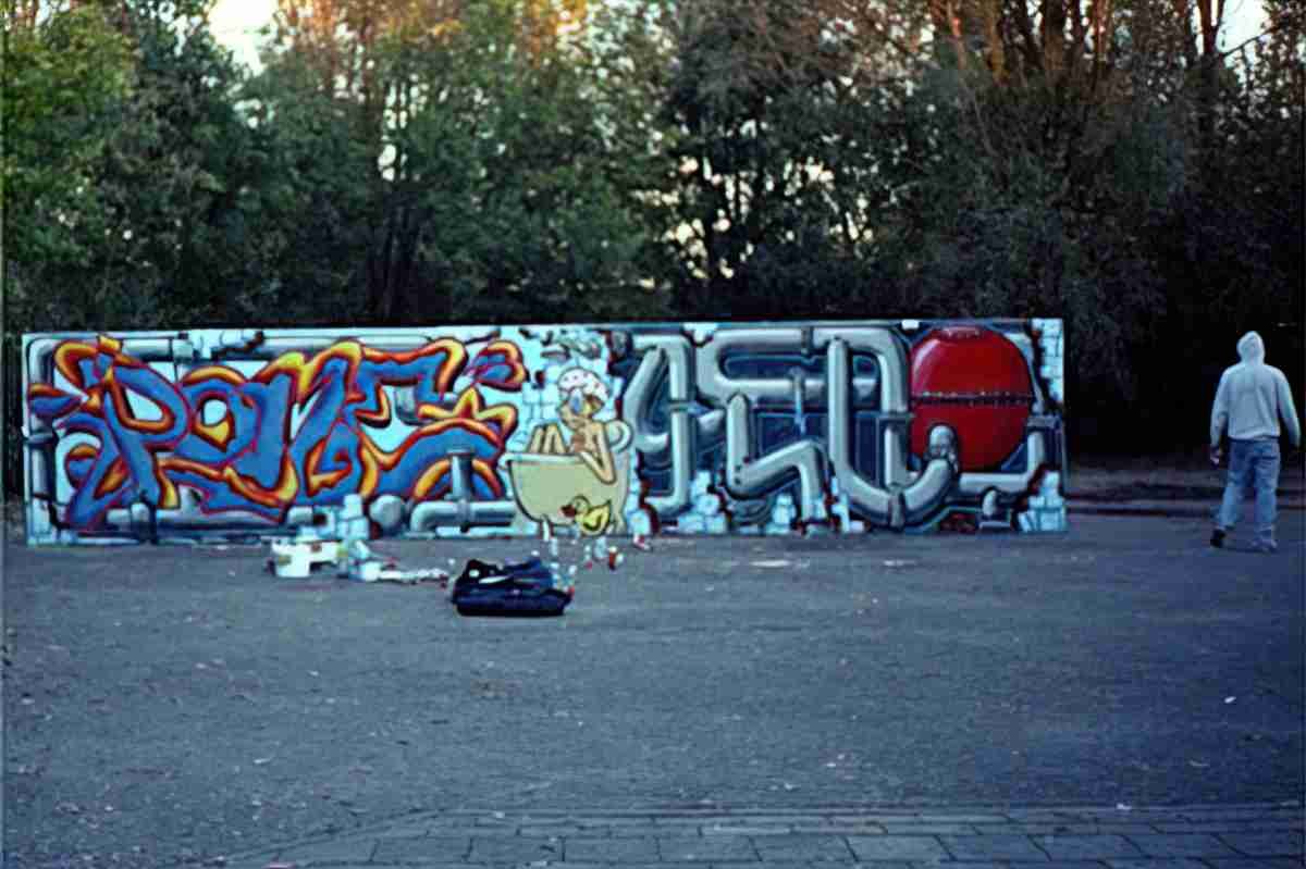 Street Art 1249 1225 GRAFFITI A4 Photo Print