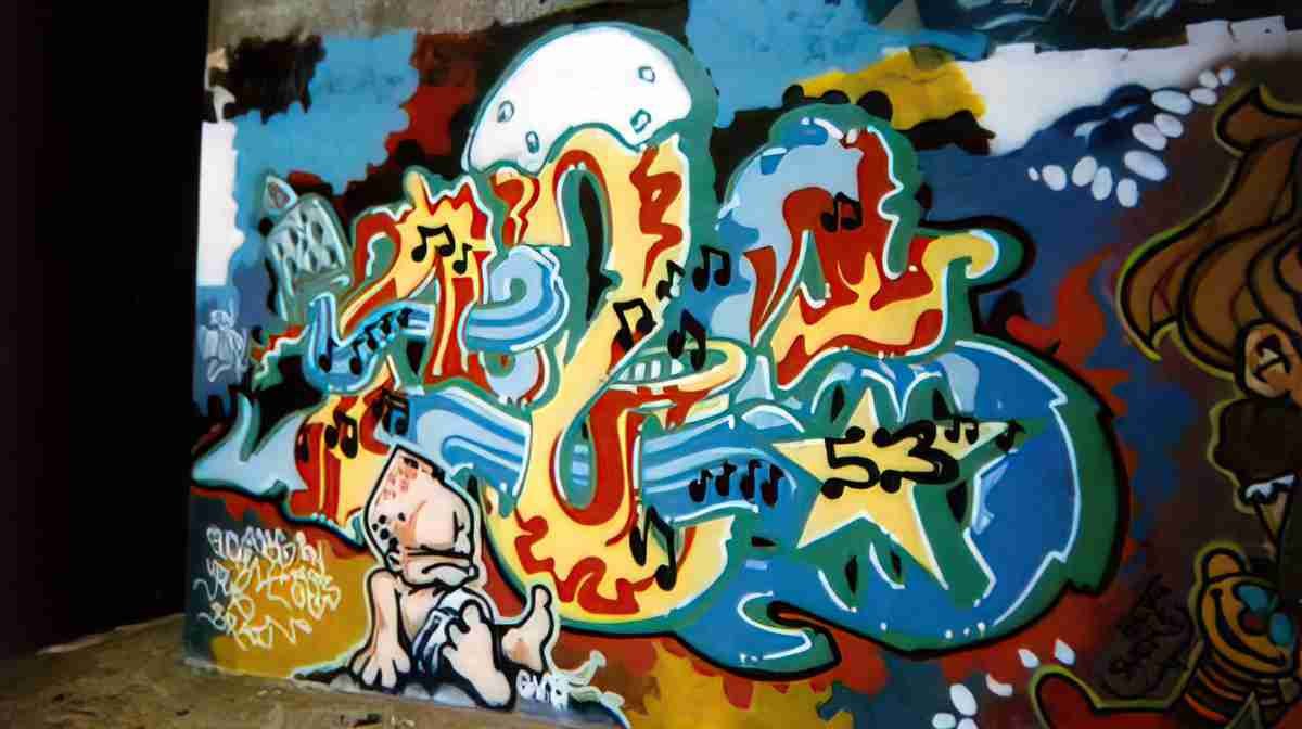 Street Art 1559 1536 GRAFFITI A4 Photo Print