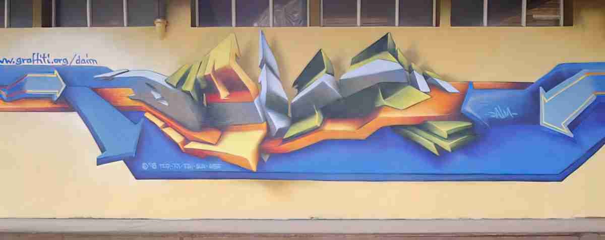 Street Art 1613 1590 GRAFFITI A4 Photo Print