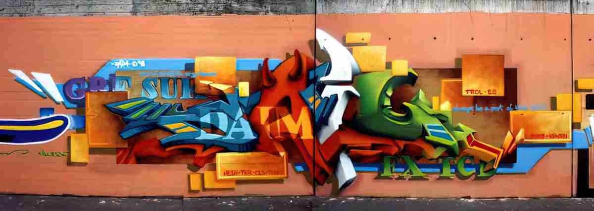 Street Art 1636 1613 GRAFFITI A4 Photo Print