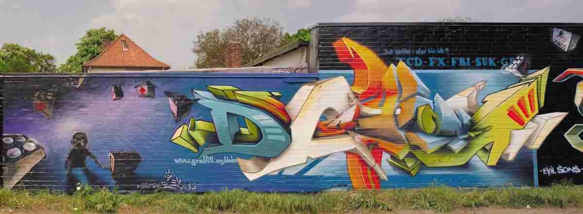 Street Art 1654 1631 GRAFFITI A4 Photo Print