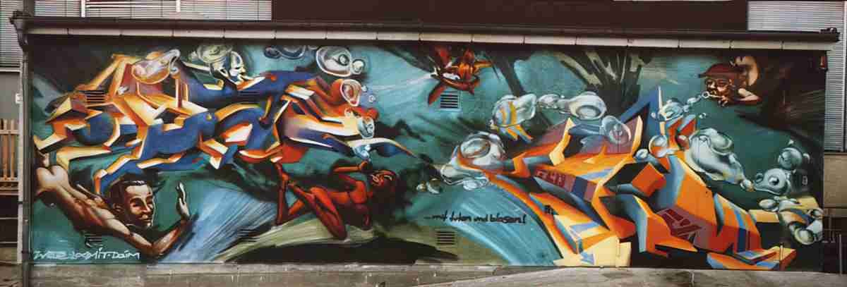 Street Art 1668 1645 GRAFFITI A4 Photo Print