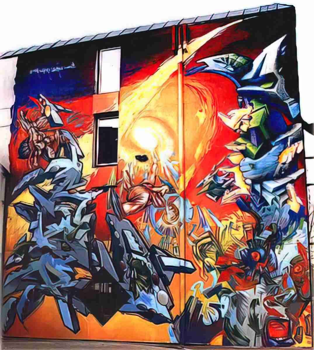 Street Art 1672 1649 GRAFFITI A4 Photo Print