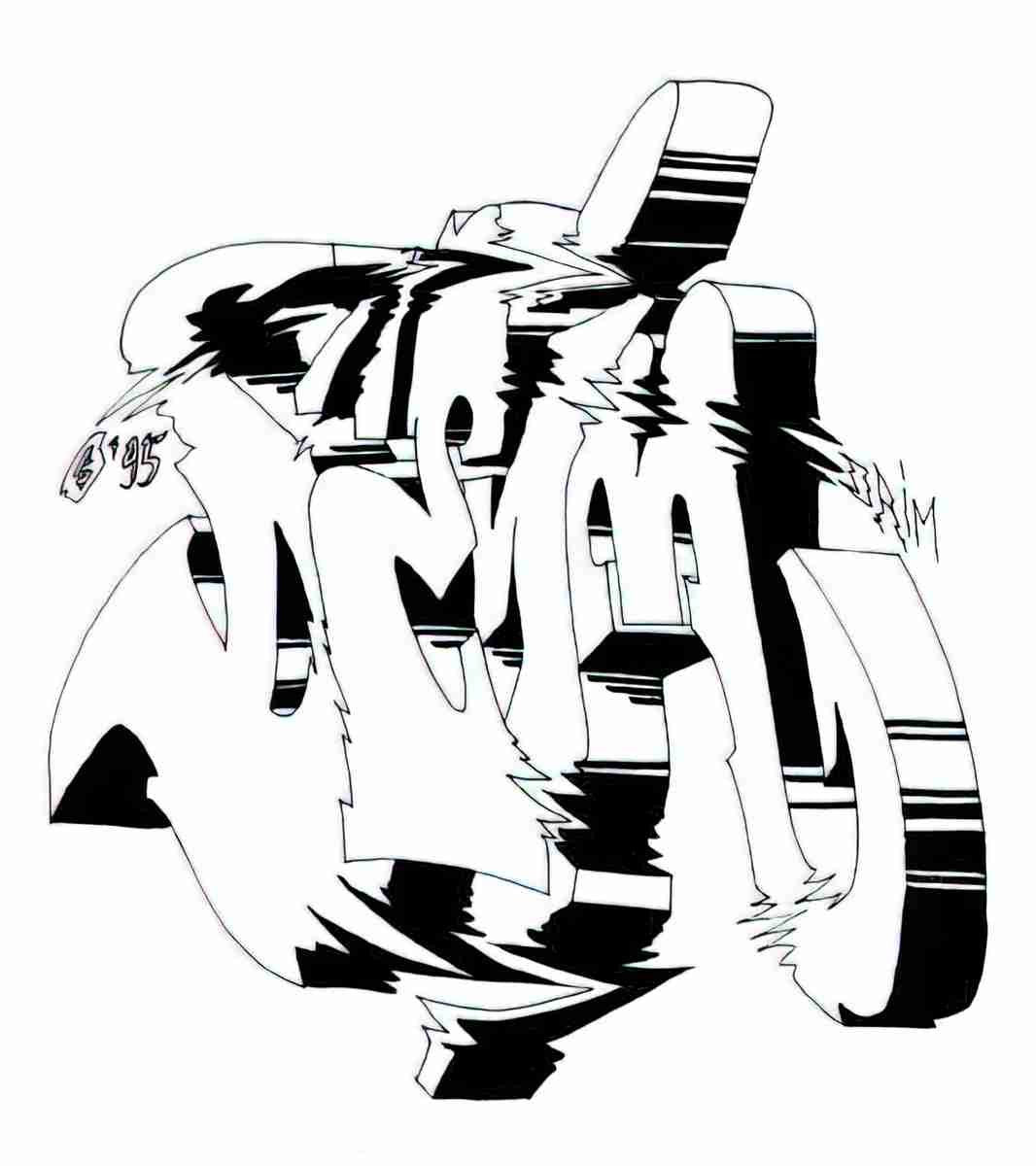 Street Art 1699 1676 GRAFFITI A4 Photo Print