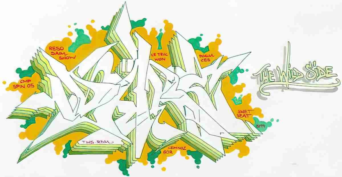 Street Art 1700 1677 GRAFFITI A4 Photo Print
