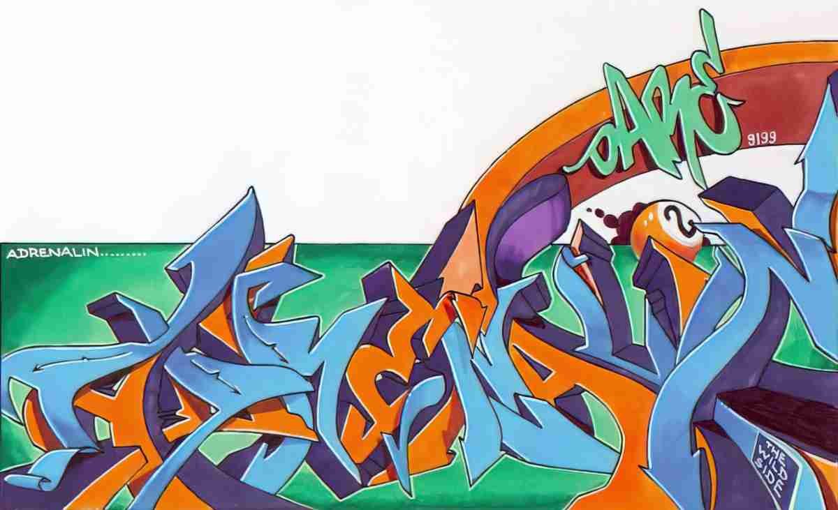 Street Art 1737 1714 GRAFFITI A4 Photo Print