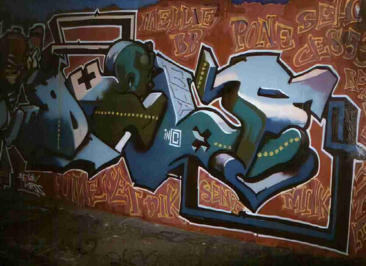 Street Art 1890 1868 GRAFFITI A4 Photo Print