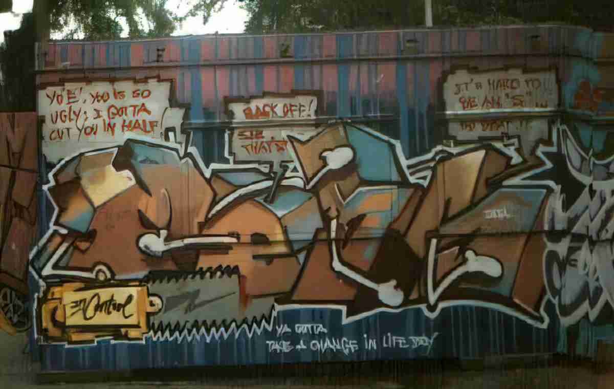 Street Art 1900 1878 GRAFFITI A4 Photo Print