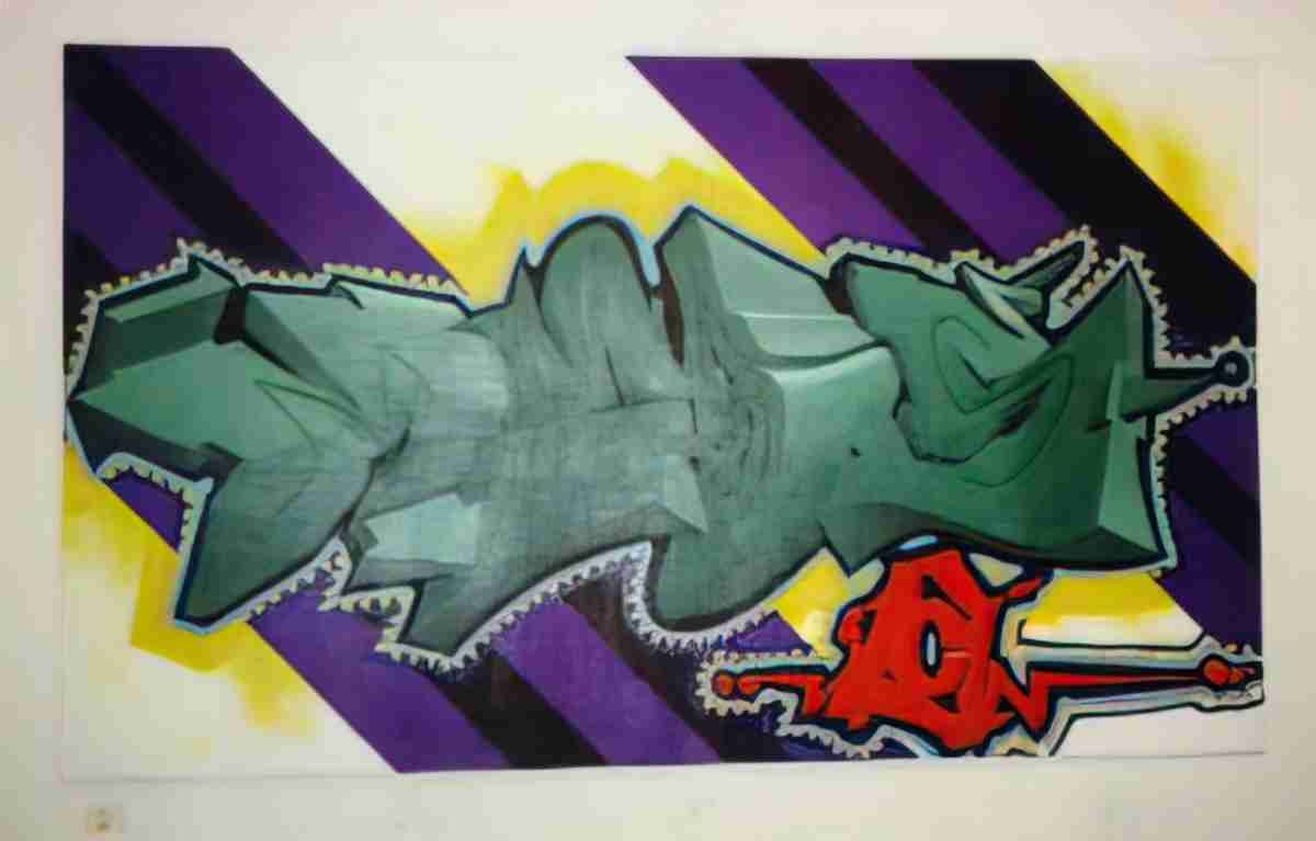 Street Art 1946 1924 GRAFFITI A4 Photo Print