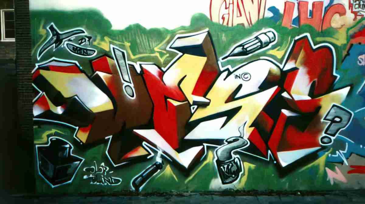 Street Art 1947 1925 GRAFFITI A4 Photo Print