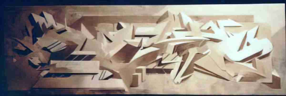 Street Art 2045 2024 GRAFFITI A4 Photo Print