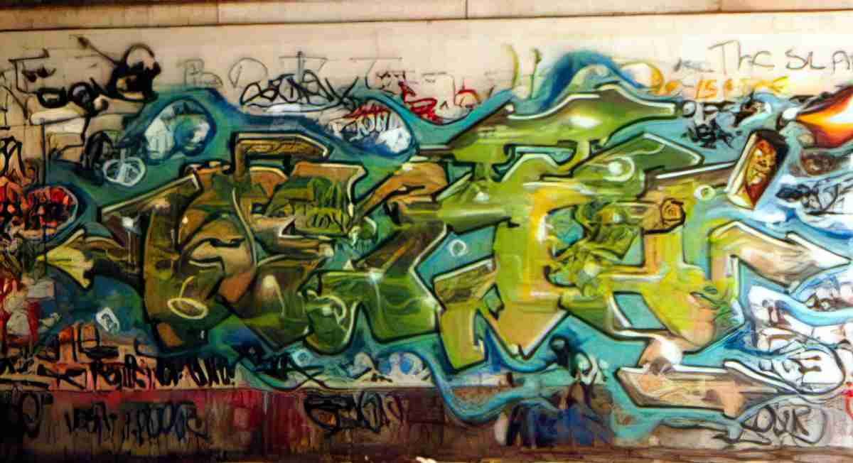 Street Art 2048 2027 GRAFFITI A4 Photo Print