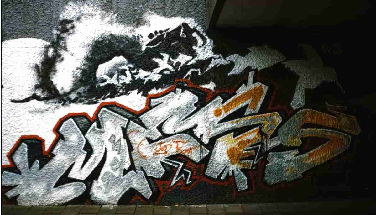 Street Art 2076 2055 GRAFFITI A4 Photo Print