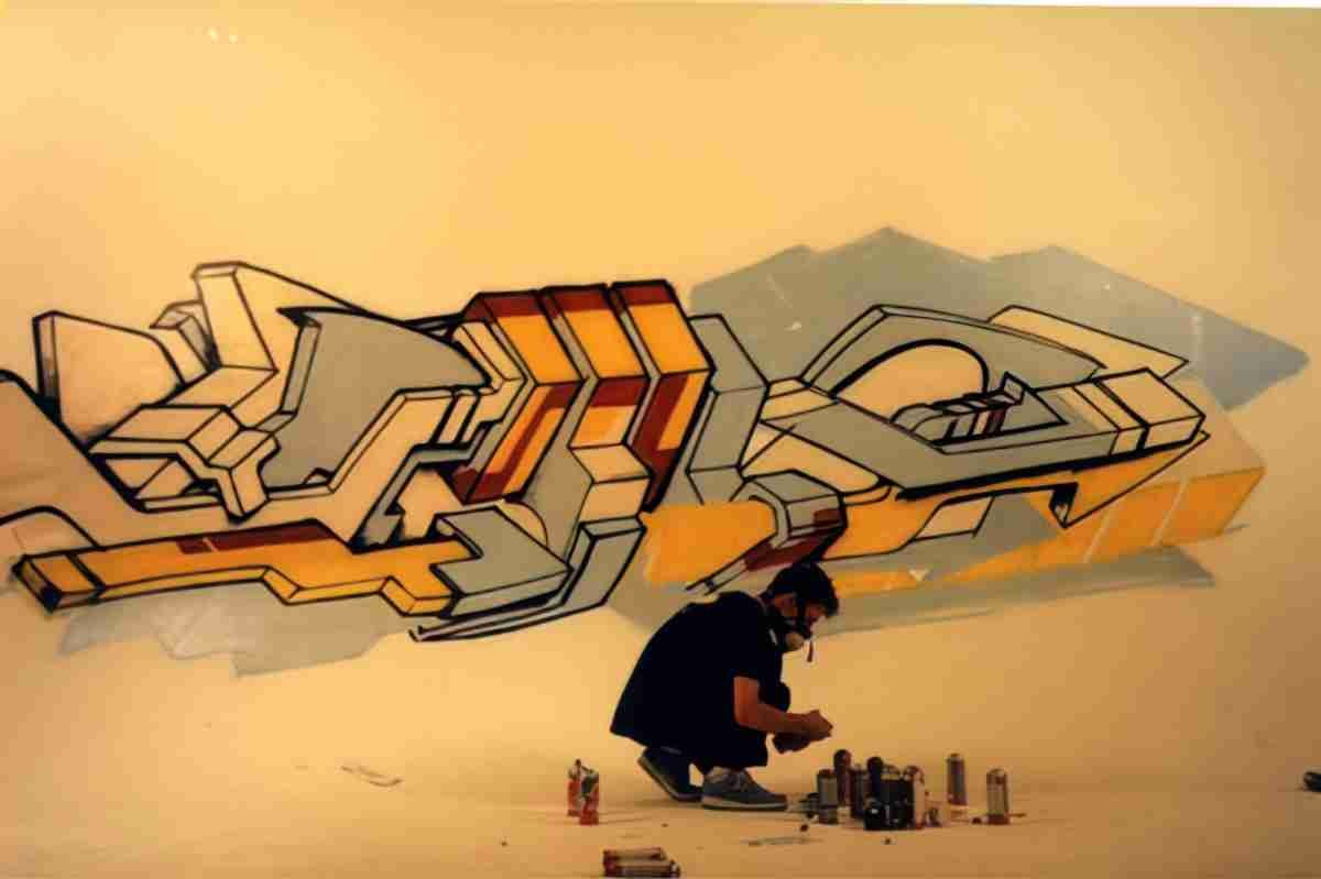 Street Art 2098 2077 GRAFFITI A4 Photo Print