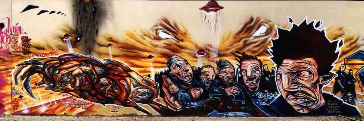 Street Art 2246 2226 GRAFFITI A4 Photo Print