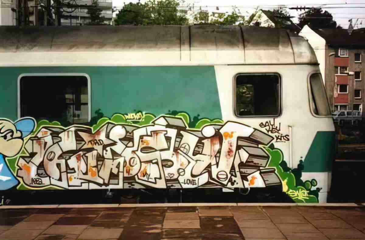 Street Art 2253 2233 GRAFFITI A4 Photo Print