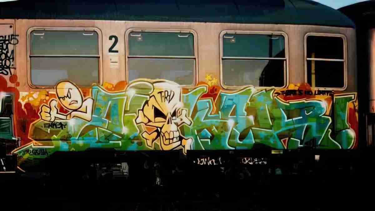 Street Art 2264 2244 GRAFFITI A4 Photo Print
