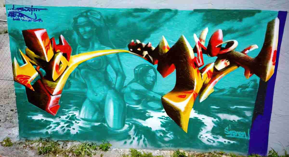 Street Art 2361 2341 GRAFFITI A4 Photo Print