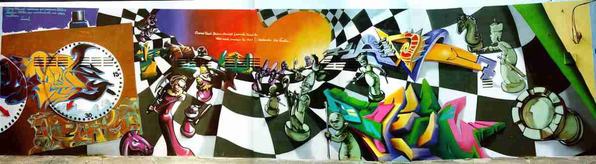 Street Art 2390 2370 GRAFFITI A4 Photo Print