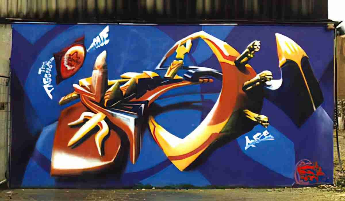Street Art 2400 2380 GRAFFITI A4 Photo Print