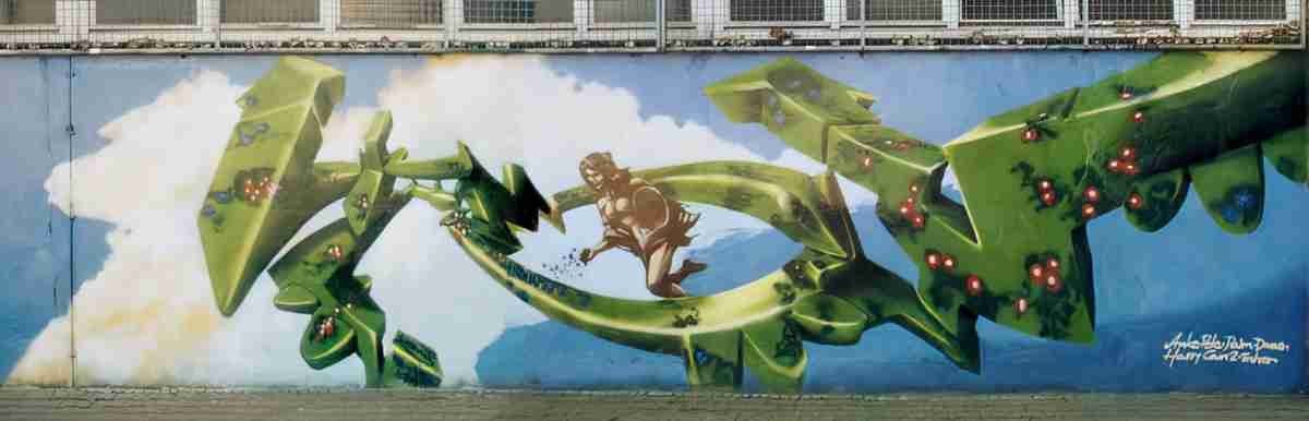Street Art 2401 2381 GRAFFITI A4 Photo Print