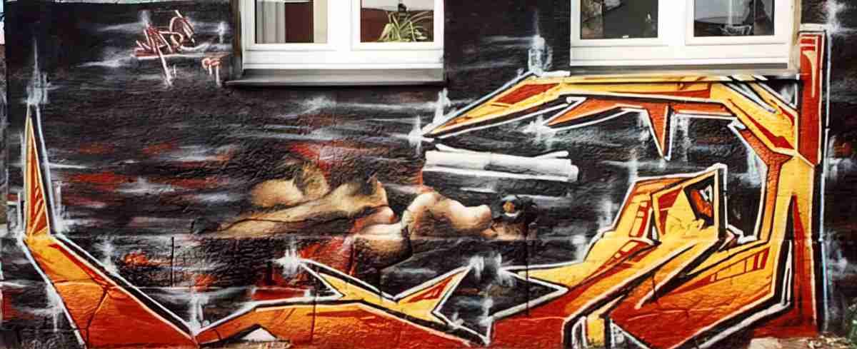Street Art 2423 2403 GRAFFITI A4 Photo Print