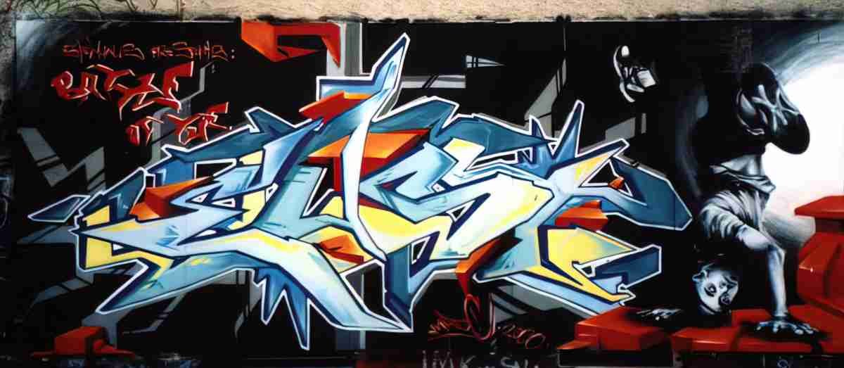 Street Art 2443 2423 GRAFFITI A4 Photo Print