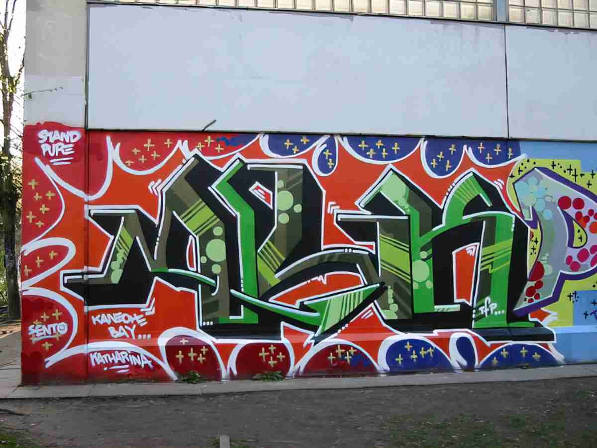 Street Art 2499 2480 GRAFFITI A4 Photo Print