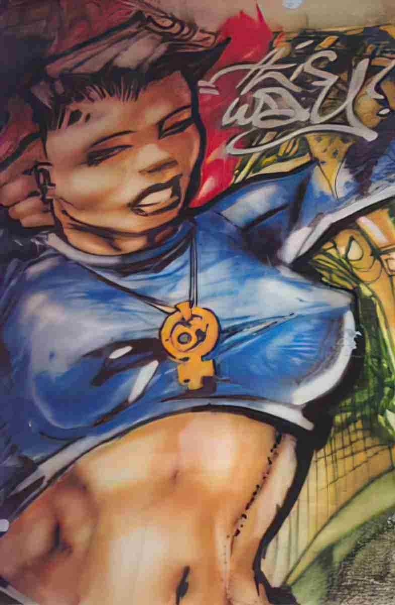 Street Art 2532 2513 GRAFFITI A4 Photo Print