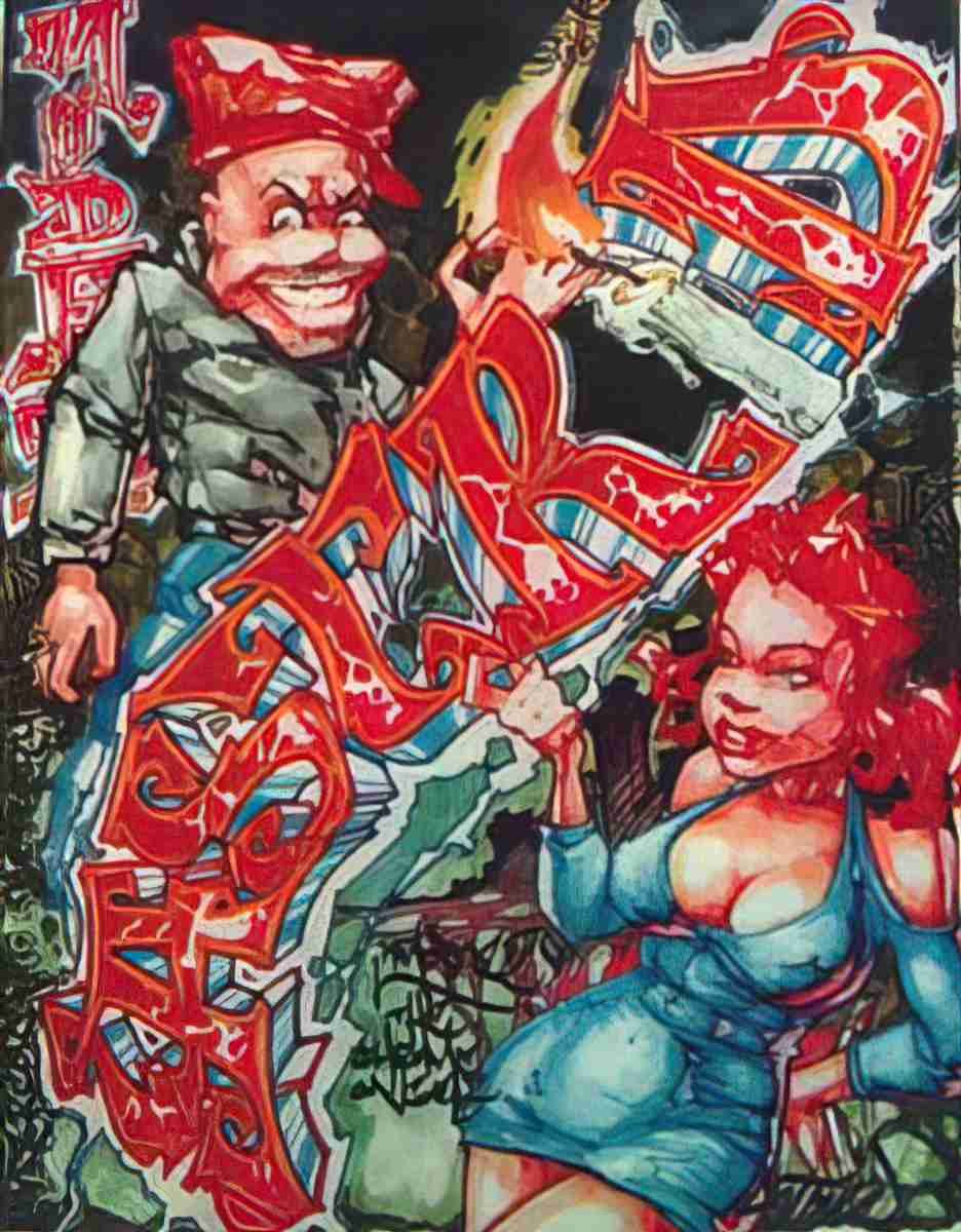 Street Art 2553 2534 GRAFFITI A4 Photo Print