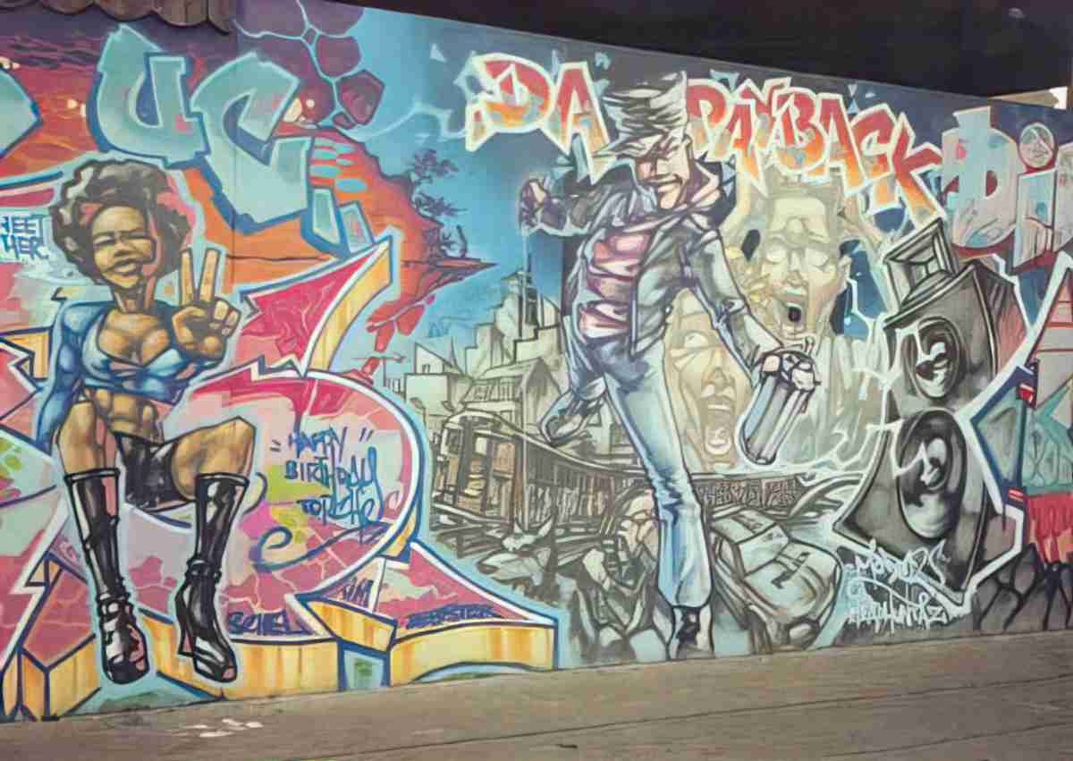 Street Art 2554 2535 GRAFFITI A4 Photo Print